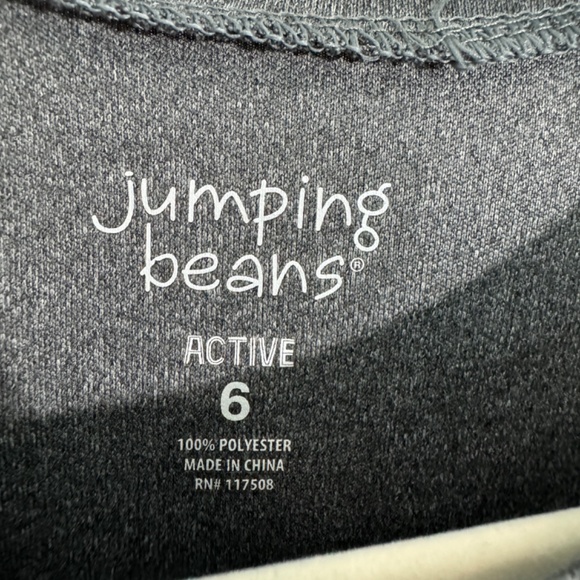 Jumping Beans Boy’s Size 6 Gray Active Sleeveless Stretch Casual Muscle Tank - Picture 3 of 5